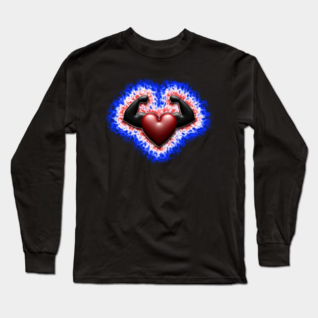 strong heart Long Sleeve T-Shirt by DrewskiDesignz